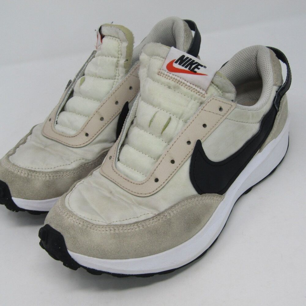 Nike Waffle Debut DH9523-102 Men's Slip On Athletic Shoes Size US 7 Sail Black